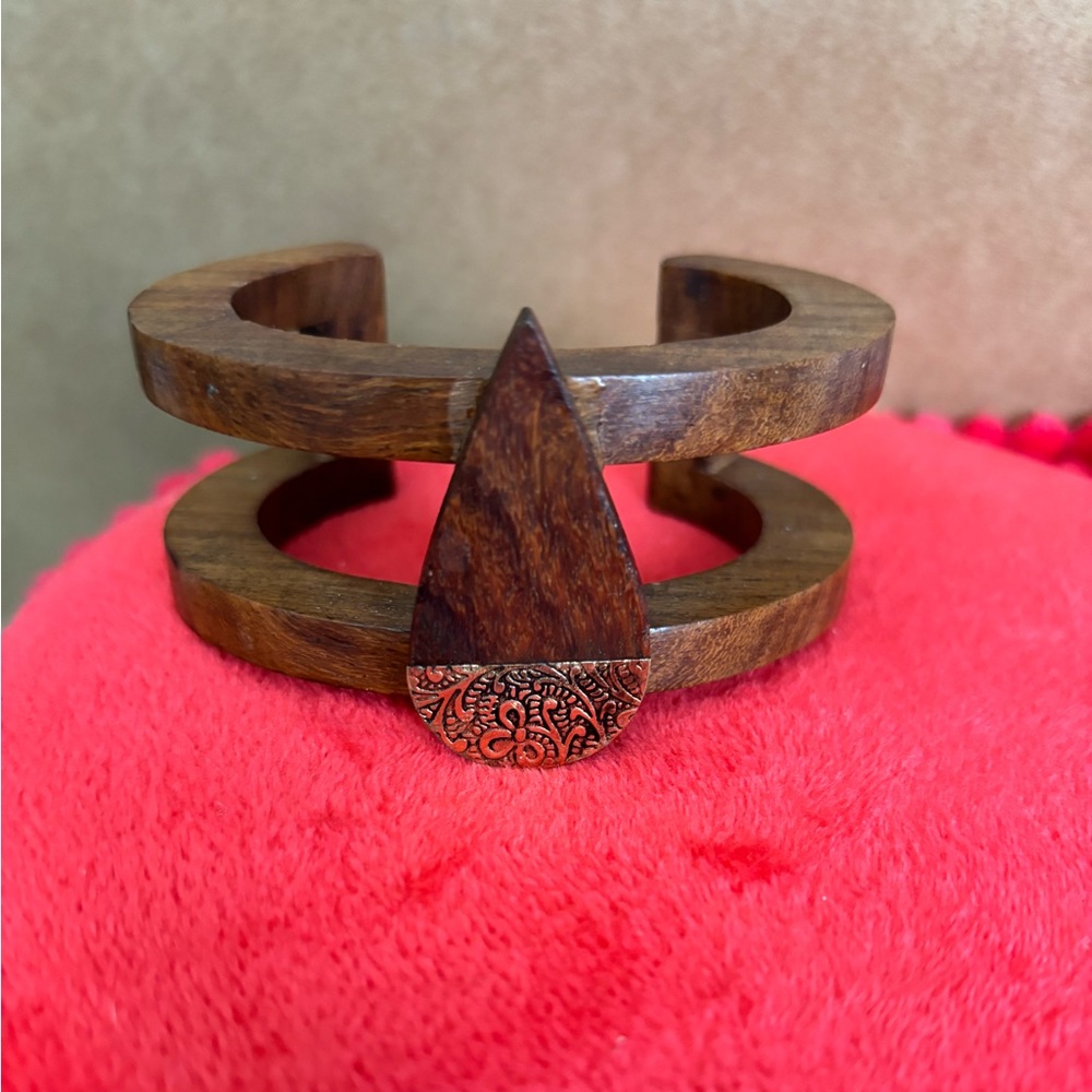 Hard wood w gold embellishments
